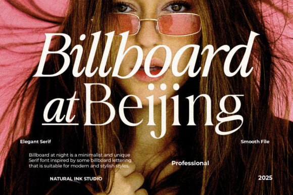 Billboard at Beijing Font for Impactful Design