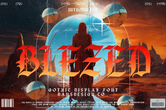 Blezed: A Bold Blackletter Font