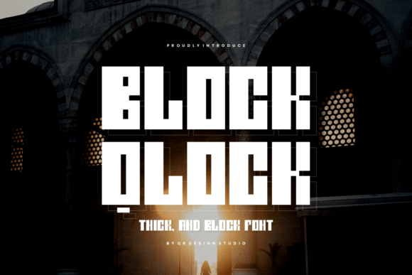 Block Qlock: Bold Sans Serif for Web Design