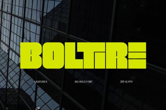 Boltire: Bold Font for Craft Creators