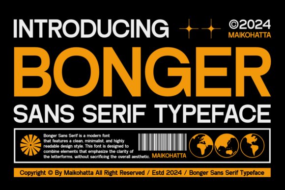 Bonger: A Bold Sans Serif for Branding