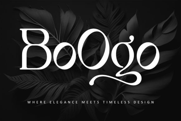 Boogo: A Serif Font for Professional Branding