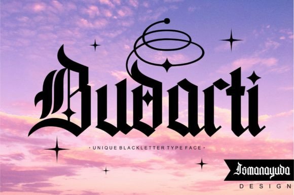 Budarti: A Bold Blackletter Font