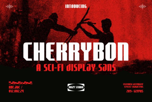 Cherrybon: Sci-Fi Display Font