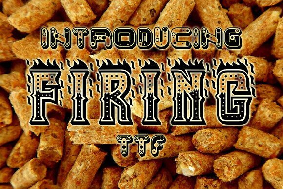 Firing Font: Bold and Electrifying
