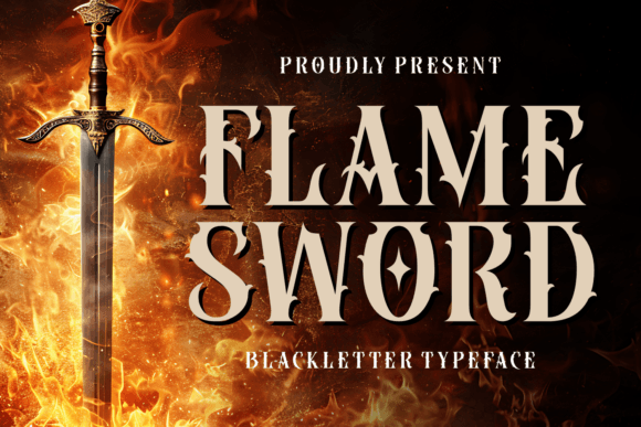 Flame Sword: A Bold Font for Business