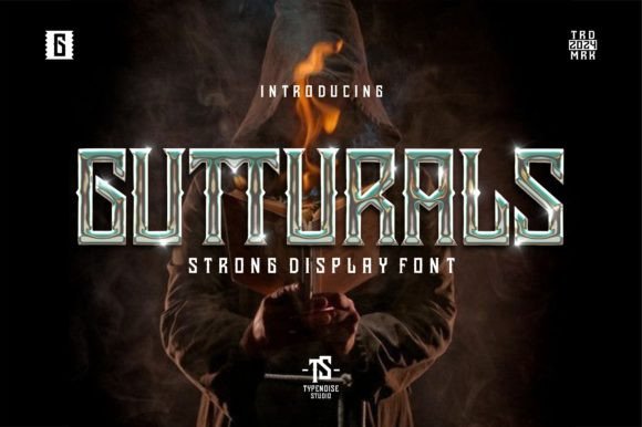 Gutturals: Bold Blackletter Font