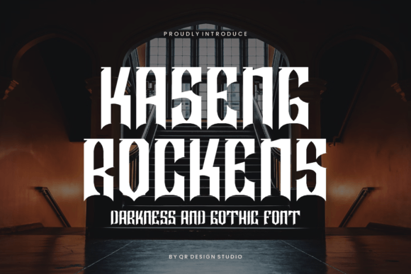 Kaseng Rockens: Bold Blackletter for Creative Projects