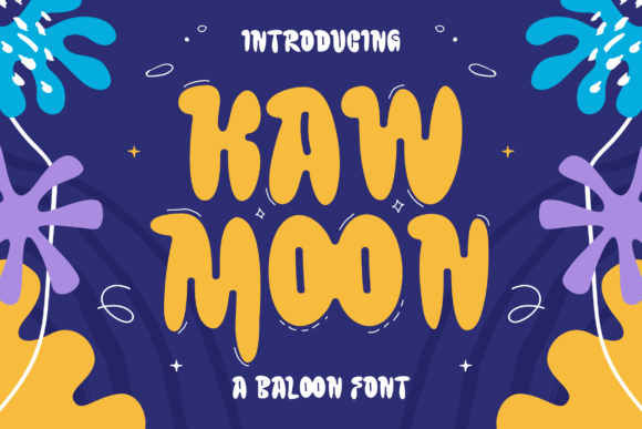 Kawmoon: A Playful Font for Creative Projects