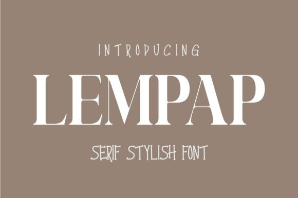 Lempap: A Serif Font for Real-World Design