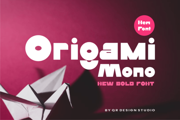Origami Mono: A Bold Font for Digital Campaigns