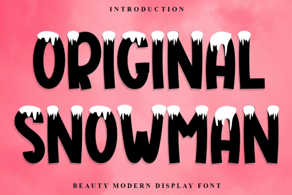 Original Snowman Font