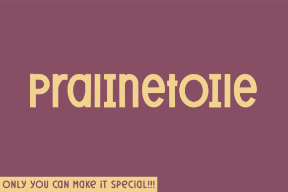Pralinetoile: A Modern Display Font