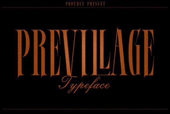 Previllage: A Bold Serif Font for Makers