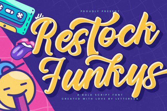 Restock Funkys: A Luxurious Script Font for Web Design