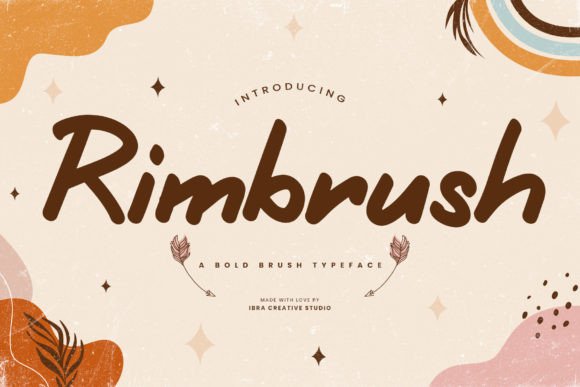 Rimbrush: A Bold Brush Typeface for Editorial Design