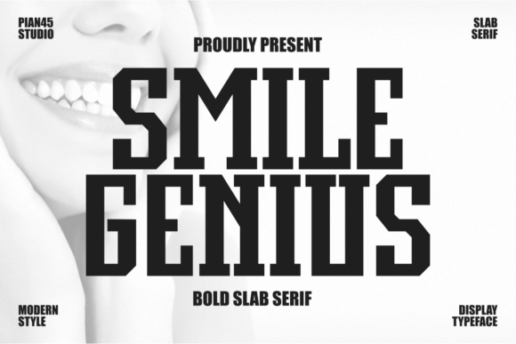 Smile Genius: A Bold Font for Business