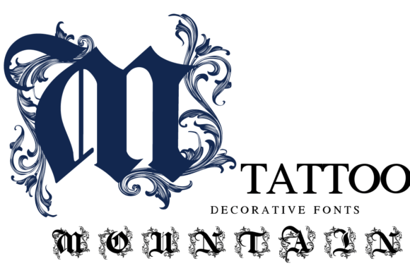 Tattoo Mountain: Bold Font for Impactful Campaigns